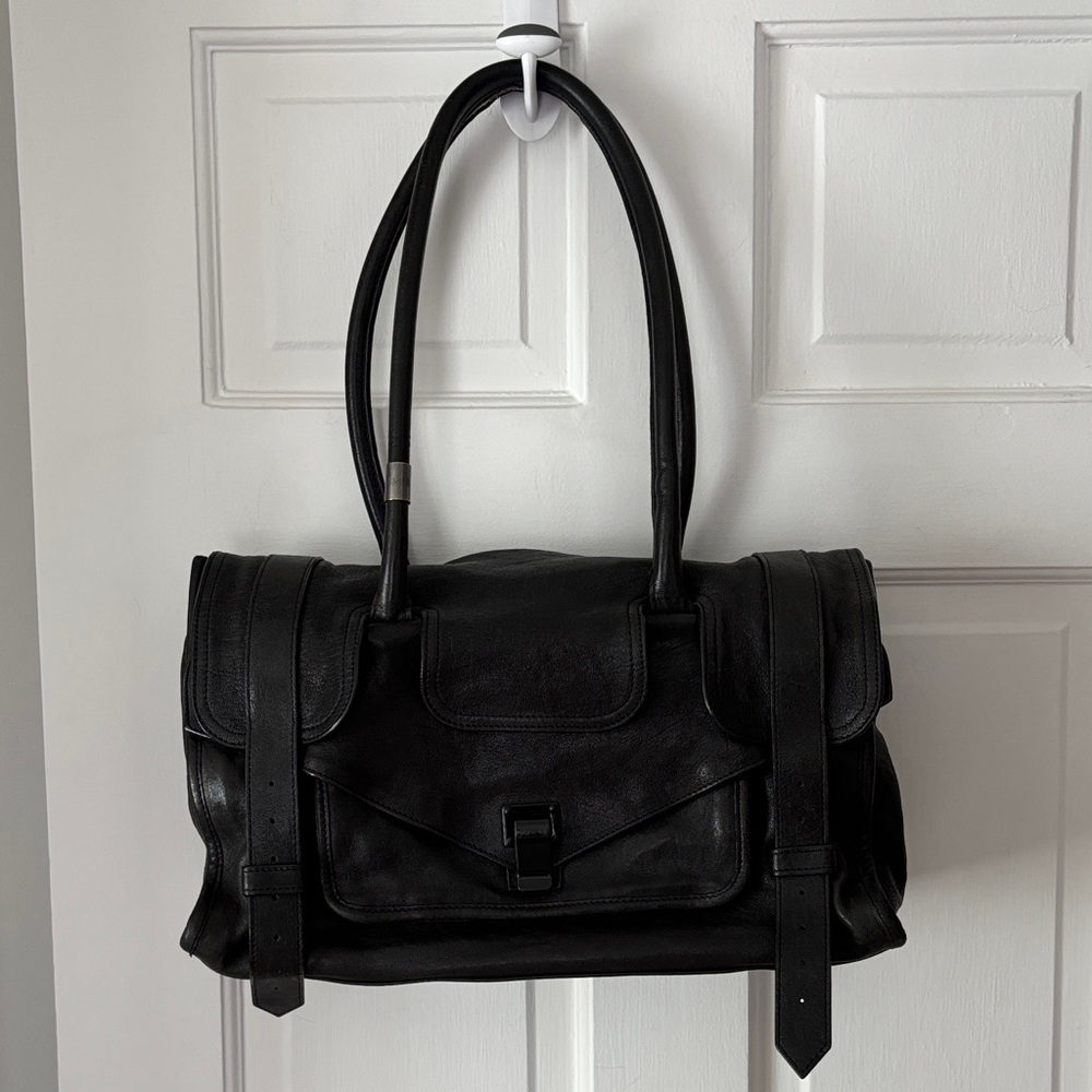 Proenza schouler black leather bag